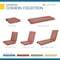 Classic Accessories Weekend 72" x 21" x 3" Outdoor Chaise Cushion, Cedarwood CCWCE72213 - alternate 3